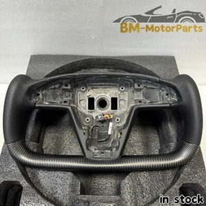 Volante yugo de fibra de carbono apto para Tesla modelo X modelo S 2014-2023 - Imagen 1 de 6