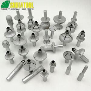 Vacuum Brazed Diamond Router Bits with 1/2" Shank, Router Cutter Stone profiling