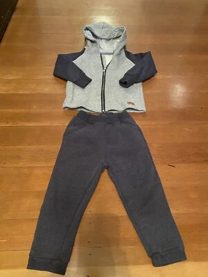 Conjunto Sudadera 7 For All Mankind Niño Pequeño Niño Talla 3T Sudadera Gris Azul Foto 1 de 4