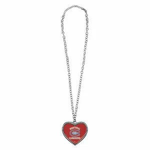 COLLAR CORAZÓN CRISTAL GRANDE MONTREAL CANADIENSES - Imagen 1 de 3