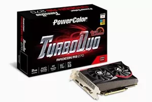 PowerColor TurboDuo R9 270 2GB GDDR5 OC Graphics Cards AXR9 270 2GBD5-TDHE/OC - Picture 1 of 4