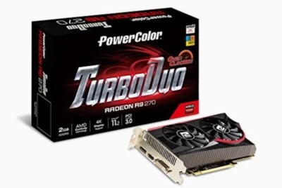 PowerColor TurboDuo R9 270 2GB GDDR5 OC Graphics Cards AXR9 270 2GBD5-TDHE/OC￼ - Image 1 of 4