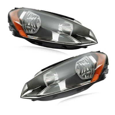 Silscvtt Left+Right Headlights For 2015 2016 2017 Volkswagen Golf MK7 Factory - Image 1 of 4