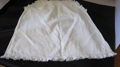 Enagua bebé vintage con volantes deslizable blanco azul costura recién nacido niño pequeño blanco Foto 1 de 4