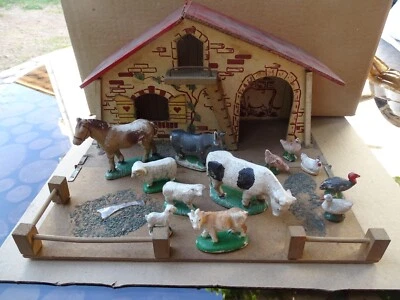 Ferme et animaux, jouet ancien, création Nil, marque française,à restaurer - Photo 1/4