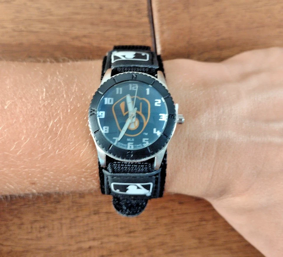 Milwaukee Brewers Youth Watch - Boys Youth Watch MLB Rookie Black - Image 1 of 4