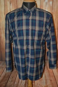 Sir Pendleton Men Plaid 100% Extra Virgin Wool Long Sleeve Shirt Sz M - Picture 1 of 9