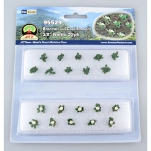 JTT HO Broccoli & Cauliflower 3/8in 1cm Tall pkg(20) 95529 - Picture 1 of 1