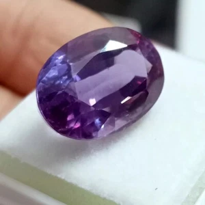 Kashmiri Sapphire Bi-color 15-17 Ct Oval Cut Shape Natural Gemstone Certified - Picture 1 of 6