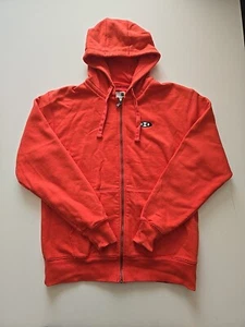 Under Armour Medium Full Zip Hoodie Hooded Sweatshirt Red Orange 1345588 - Picture 1 of 7