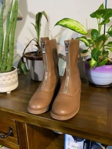 New GUIDI  310 FRONT ZIP LEATHER BOOTS SIZE 39 EU or 8.5 us - Picture 1 of 2
