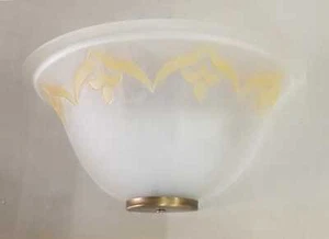 APPLIQUE VETRO ART. VETRO SATINATO DECORO AMBRA AP1 SUPER PREZZO - Imagen 1 de 1