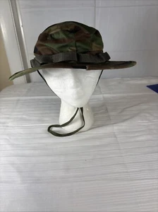 Gorra Boonie clima cálido ala de sol sombra de caza 7 3/4 BDU 1982 - Imagen 1 de 8