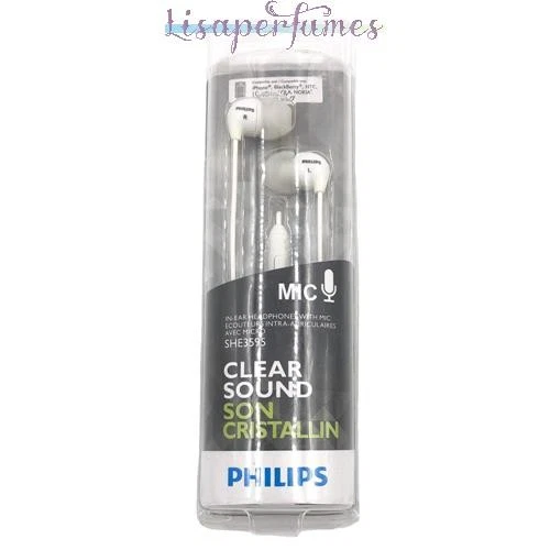 Philips Clear Sound In Ear Headphones With Mic SHE3595 White NIB - Image 1 of 1