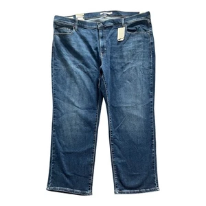 NEW Levi’s Premium 724 High Rise Skinny Blue Stretch Jeans W44 / L27 - 24W - Picture 1 of 9