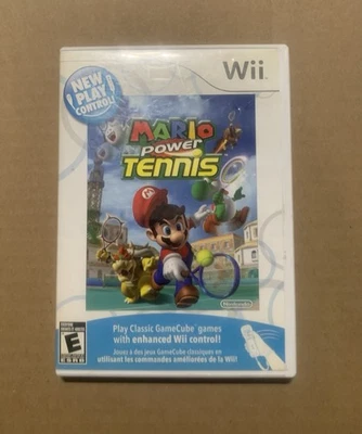 Mario Power Tennis: New Play Control (Nintendo Wii, 2004) CIB Complete TESTED! - Image 1 of 2