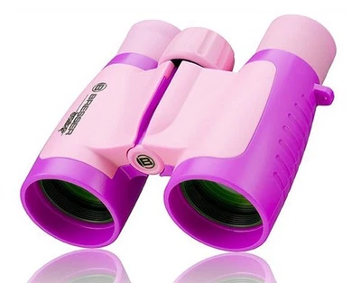 Bresser Junior 3 x 30 Childrens Binoculars in Pink & Cerese  #8880330  (UK) BNIB - Image 1 of 4