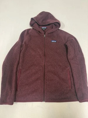 Patagonia Mujer Mediano Mejor Suéter Cremallera Completa Capucha Polar Chaqueta Borgoña SW4 Foto 1 de 4