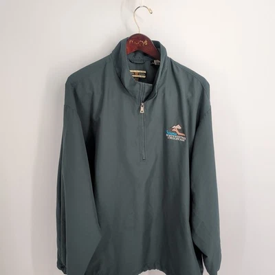 North Ends Ezem System Northwestern A Wildlife Park 1/4 Zip Jacket Teal Size XL - Image 1 of 4