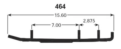 SPI Slasher Six60 Runners for 2007-2008 Ski-Doo Freestyle Session 300F - Image 1 of 2