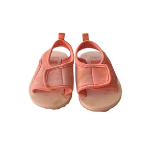 Carter's Pink Tye Dye Water/Crib Shoes/ Sandals Hook & Loop Closure Preowned- Ve - Foto 1 di 6