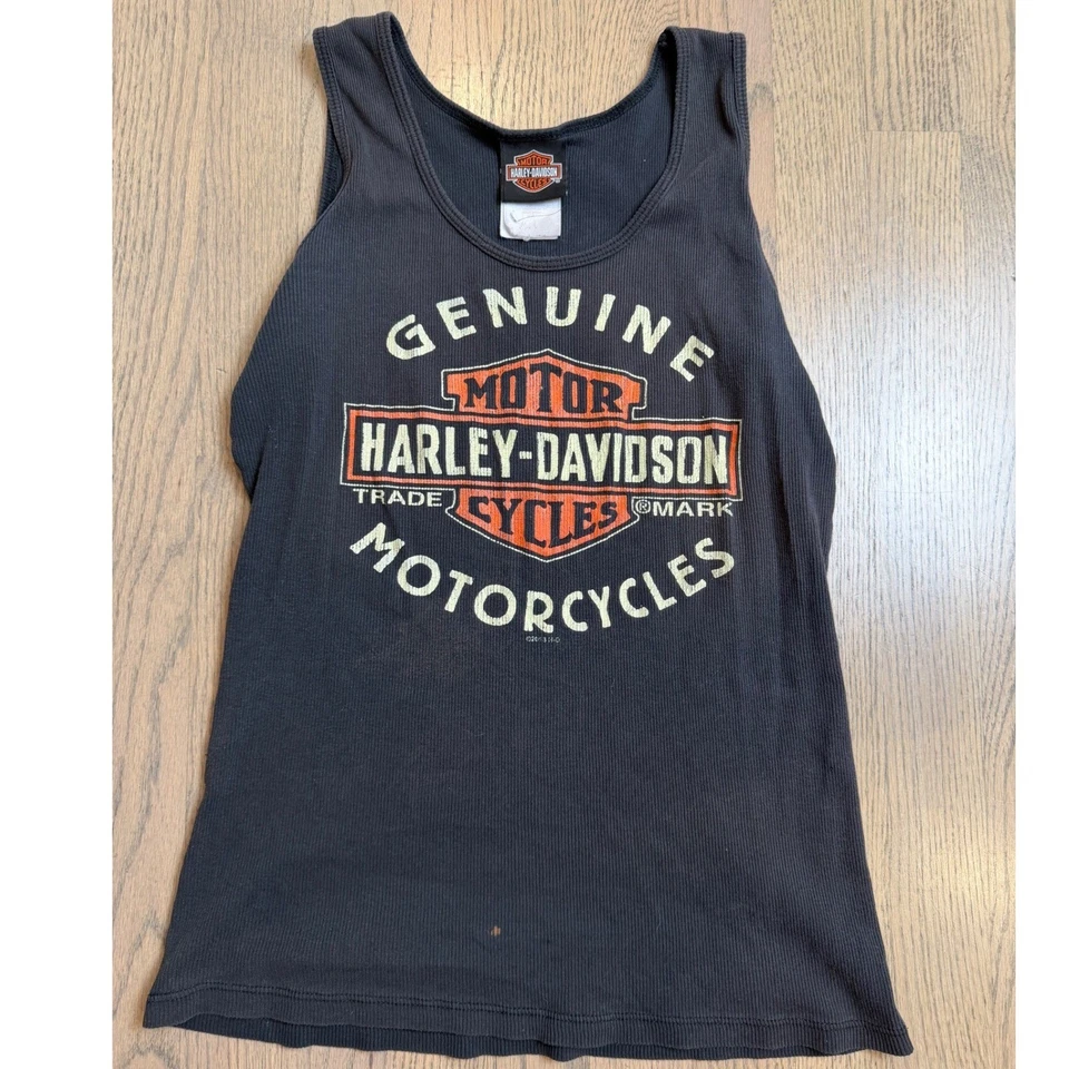 Harley Davidson женщин черный подлинный мотоциклов Майка Racine Wi - Изображение 1 из 4