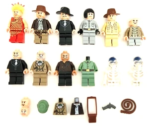 Lego Indiana Jones Minifigure & Parts Lot - Akator Indy Willie Irina Short Round - Picture 1 of 7