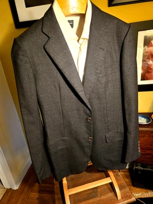 KITON Napoli Sport Coat, Gray Micro Houndstooth Pattern, Excellent, 40 Regular - Image 1 of 4