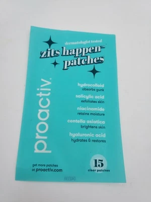 FREE SHIP Proactiv Zits Happen Hydrocolloid Acne Patches Salicylic Acid 15 Count - Image 1 of 4