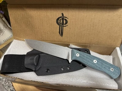 "Cuchillos de rendimiento Carothers cuchillo de campo básico Delta 3V 5"" hoja lona azul" Foto 1 de 4