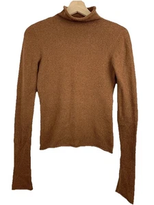 Wilfred Aritzia Sweater Mock Neck Long Sleeves Camel Tan Brown Size Small - Picture 1 of 7