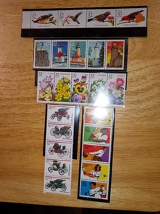 Us Stamps 5 Strips 3222-25  3025-27. 3019-23. 2973a. 2961-65 - Picture 1 of 1