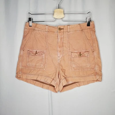 Shorts feminino American Eagle cintura mais alta anos 90 namorado 8 veludo blush rosa - Imagem 1 de 4