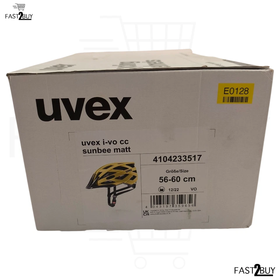 Uvex i-vo cc Fahrradhelm Sunbee Matt 56-60 cm Gelb Schwarz Radhelm - Bild 1 von 4