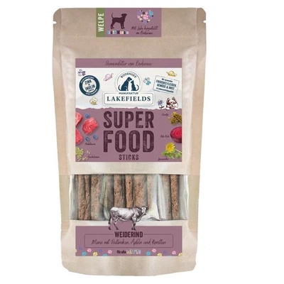 LAKEFIELDS SUPERFOOD Premium STICKS vom Rind für Welpen 130g - Bild 1 von 2