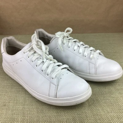 Tory Burch White HOWELL COURT SNEAKERS Gold Logo Shoes Women’s Size 13 - Image 1 of 4