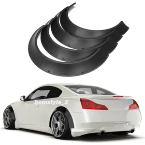 Car Fender Flares For Infiniti G35 G37 CONCAVE Wide Body Wheel Arches 80mm 4pcs - Picture 1 of 12