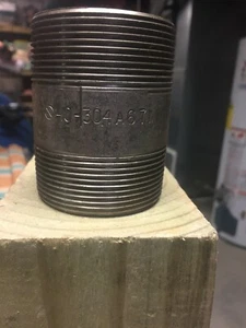 2'' npt x 3'' lg. stainless steel pipe nipple - Picture 1 of 1