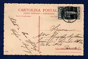 CARTOLINA DA VENEZIA PER PARMA DEL 1912 CON C. 5 CAMPANILE DI SAN MARCO - Bild 1 von 2