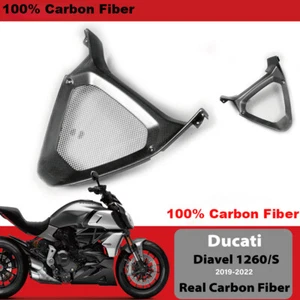 Motorcycle 3K Carbon Fibre Fairing For Ducati Diavel 1260 S Triangle Fairing - Foto 1 di 5