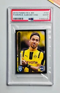 Panini PSA 2 FIFA 365 Emerick Aubameyang Aufkleber #102 2016 - Bild 1 von 2