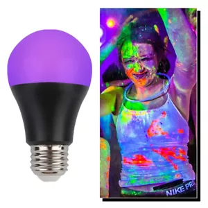 A19 Black Light Led Bulb 9W Globe Lamp Atmosphere 395NM Home Lampe Decorative In - Picture 1 of 11