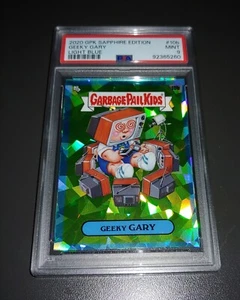 2020 Garbage Pail Kids Sapphire Light Blue #10B Geeky Gary /99 PSA MINT 9 GPK - Picture 1 of 4