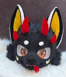 Fursuit Husky Fox Mascot (head + PAWS) Halloween Party Fur Cosplay A116 - Picture 1 of 5