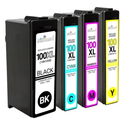 100XL Ink Cartridge for Lexmark 100XL fits Pinnacle Pro901 Interpret S405 Lot - Image 1 of 2