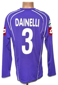 FIORENTINA MATCH WORN 2006/2007 HOME FOOTBALL SHIRT XL DAINELLI #3 - Picture 1 of 7