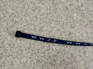 W.W.J.D. Bracciale Religioso Regolabile Blu Navy/Bianco Iverson - Foto 1 di 2