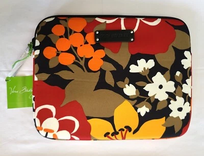 Vera Bradley Bittersweet Neoprene Tablet eReader Sleeve 10x8 Padded Zipper N06 - Image 1 of 4