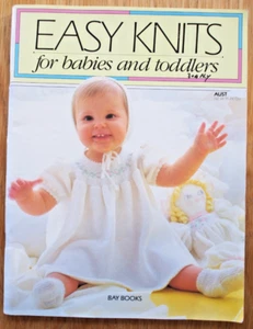Knitting Pattern Book - EASY KNITS FOR BABIES & TODDLERS - Sizes 3-18 Mths VGC - Picture 1 of 9