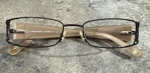 Adrienne Vittadini AV1078 Brown Metal Flex Eyeglasses Frames Italy 51-17-135 G4 - Picture 1 of 12